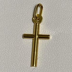 10KT Yellow Gold Cross Pendant Brand New